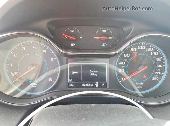 1G1BE5SM4J7201845 2018 CHEVROLET CRUZE Red Widok zestawu wskaźników