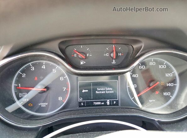 1G1BE5SM5K7115235 2019 CHEVROLET CRUZE White Вид щитка приладів