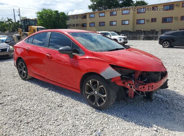 1G1BE5SM6K7104342 2019 CHEVROLET CRUZE Красный Передняя правая четверть