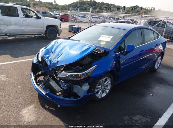 1G1BE5SM6K7138264 2019 CHEVROLET CRUZE Blue Przód lewy