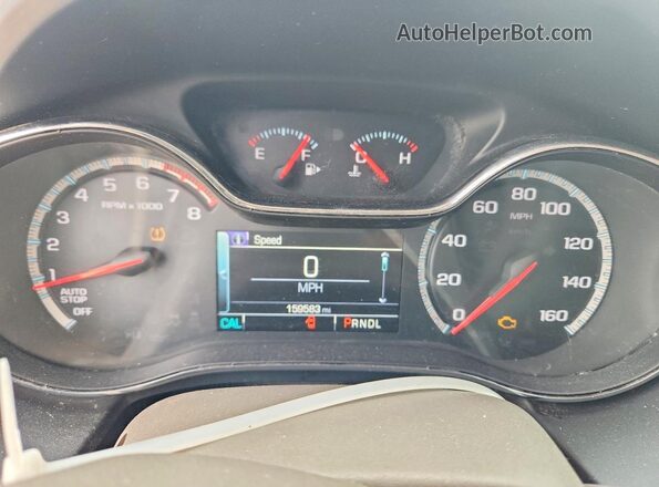 1G1BE5SM7G7326802 2016 CHEVROLET CRUZE Black Սարքավորումների վահանակի տեսք