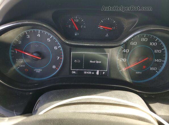 1G1BE5SM8J7107581 2018 CHEVROLET CRUZE White Instrument cluster view