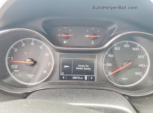 1G1BE5SM8K7114970 2019 CHEVROLET CRUZE Red Widok zestawu wskaźników