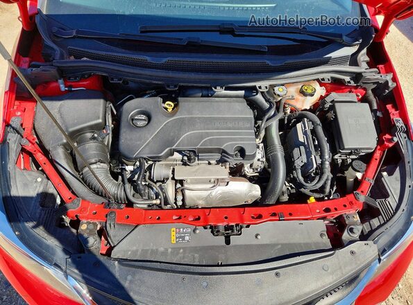 1G1BE5SMXK7127901 2019 CHEVROLET CRUZE Red Вид задньої частини салону
