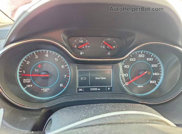 1G1BF5SM0H7204717 2017 CHEVROLET CRUZE Red Սարքավորումների վահանակի տեսք