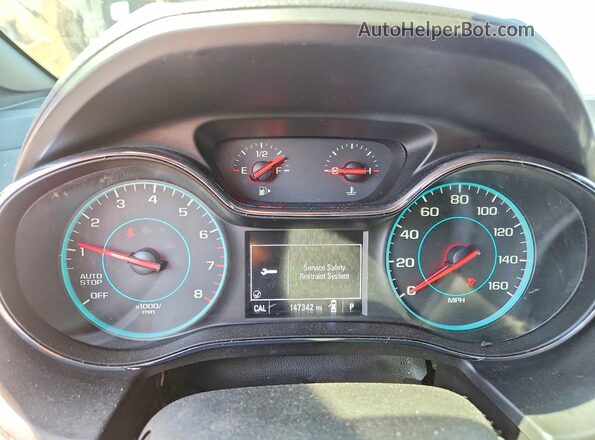 1G1BF5SM5J7225858 2018 CHEVROLET CRUZE Red Вид щитка приладів