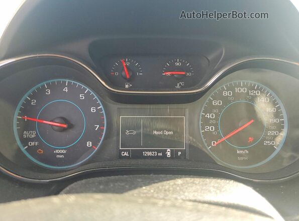 1G1BF5SM6H7169357 2017 CHEVROLET CRUZE Charcoal Вид щитка приладів