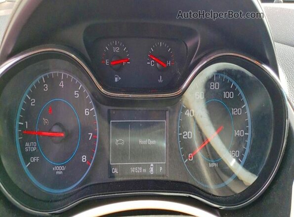 1G1BG5SM5G7272653 2016 CHEVROLET CRUZE Red ხელსაწყოთა პანელის ხედი