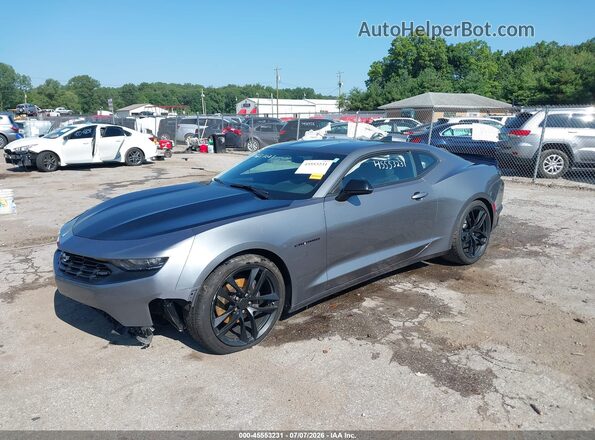 1G1FA1RS8M0103487 2021 CHEVROLET CAMARO Gray Vista tres cuartos delantera izquierda