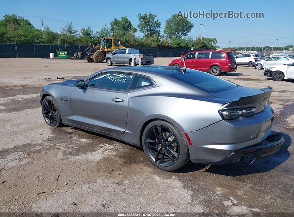 1G1FA1RS8M0103487 2021 CHEVROLET CAMARO Gray Trasero izquierdo