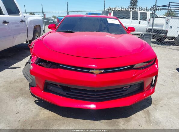 1G1FB1RS1J0146948 2018 CHEVROLET CAMARO Red Widok wnętrza z tyłu