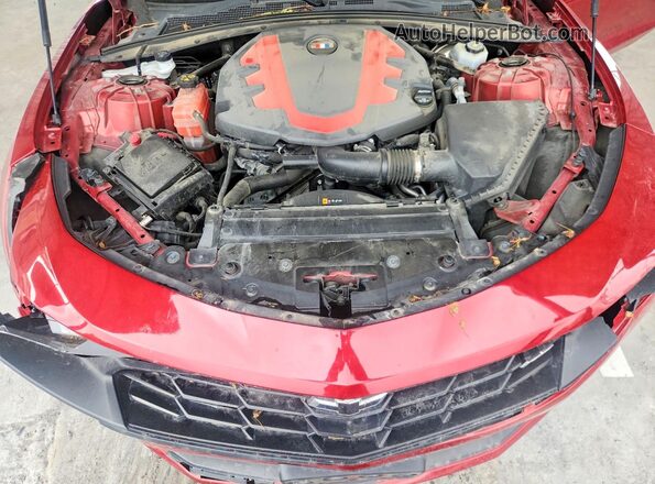 1G1FB1RS3K0134026 2019 CHEVROLET CAMARO Red Vista interior trasera