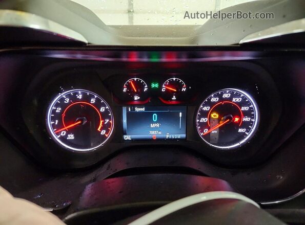 1G1FB1RS5J0168676 2018 CHEVROLET CAMARO Yellow Instrument cluster view