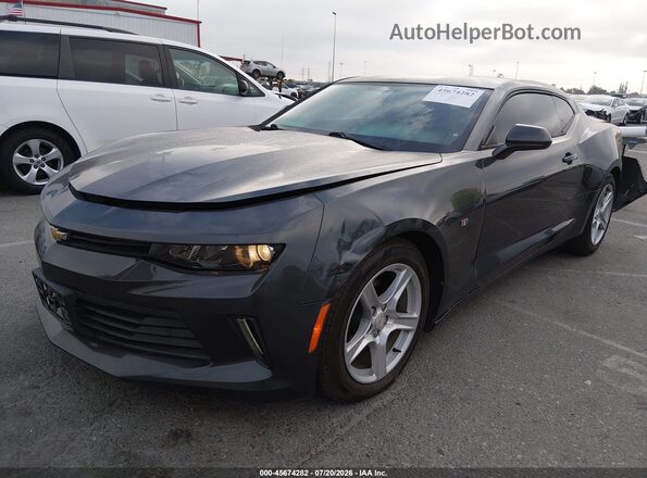 1G1FB1RS7G0131184 2016 CHEVROLET CAMARO Gray წინა მარცხენა ხედი სამი მეოთხედიდან