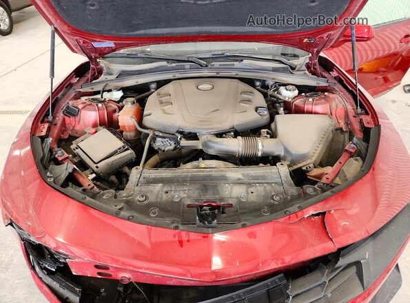 1G1FB1RSXP0128585 2023 CHEVROLET CAMARO Maroon Rear interior view
