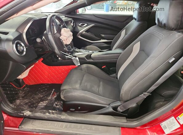 1G1FB1RSXP0128585 2023 CHEVROLET CAMARO Maroon Front interior view