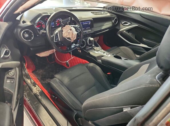 1G1FB1RSXP0128585 2023 CHEVROLET CAMARO Maroon Dashboard view