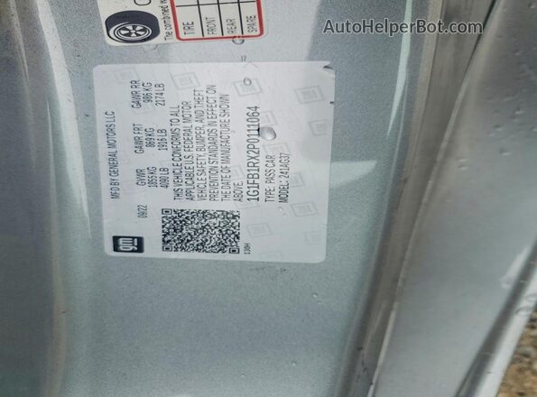 1G1FB1RX2P0111064 2023 CHEVROLET CAMARO Silver Вид підкапотного простору