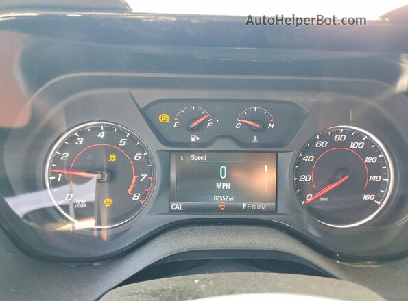 1G1FB3DS1J0155796 2018 CHEVROLET CAMARO Silver Instrument cluster view