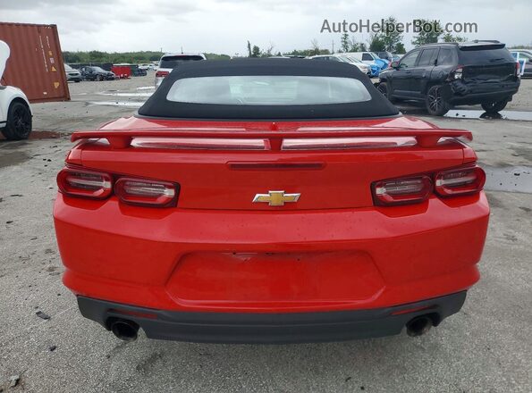 1G1FB3DS5L0109777 2020 CHEVROLET CAMARO Red Вид ззаду