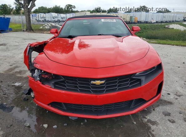 1G1FB3DS5L0109777 2020 CHEVROLET CAMARO Red Вид спереду
