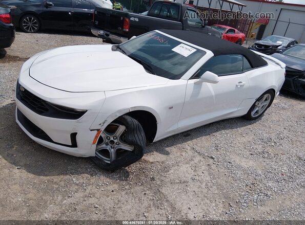 1G1FB3DSXK0156074 2019 CHEVROLET CAMARO White წინა მარცხენა ხედი სამი მეოთხედიდან