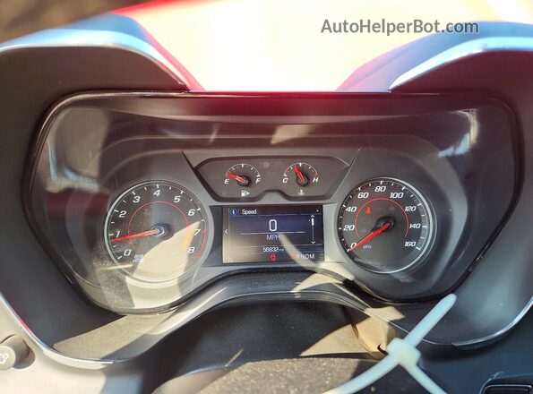 1G1FB3DX1L0111733 2020 CHEVROLET CAMARO Red Instrument cluster view