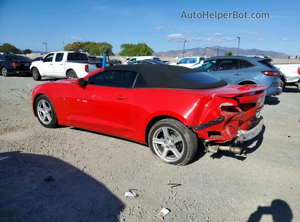 1G1FB3DX7L0134191 2020 CHEVROLET CAMARO Red Trasero izquierdo