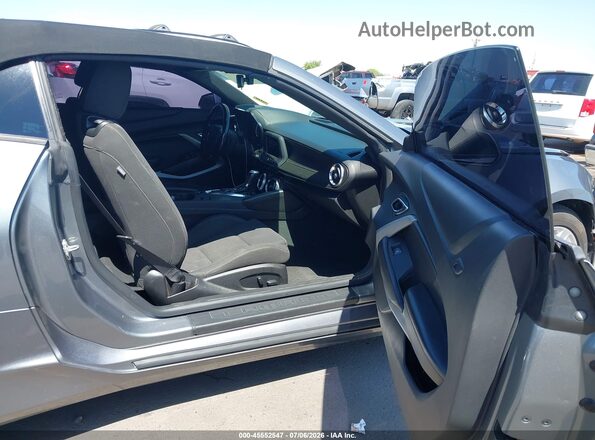 1G1FB3DX9L0132748 2020 CHEVROLET CAMARO Gray Widok wnętrza z przodu