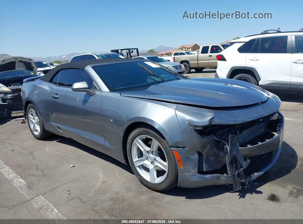 1G1FB3DX9L0132748 2020 CHEVROLET CAMARO Gray Widok z przodu
