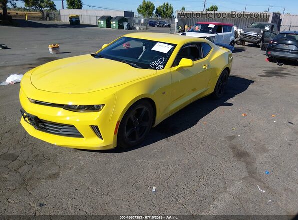 1G1FC1RS3G0140719 2016 CHEVROLET CAMARO Желтый Передняя левая четверть
