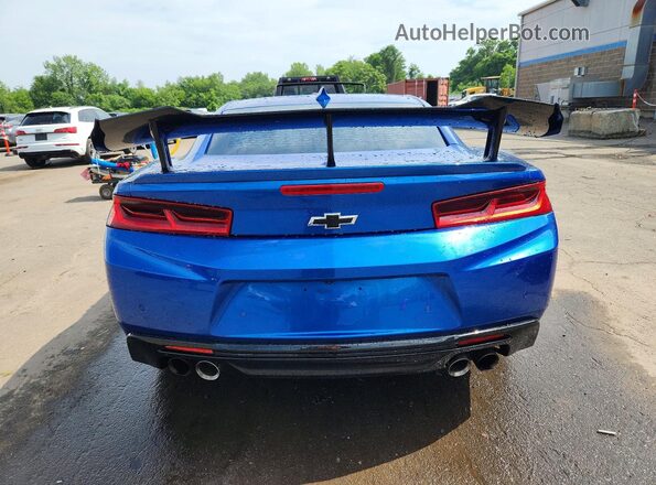 1G1FD1RS0H0116263 2017 CHEVROLET CAMARO Blue Հետևի տեսք