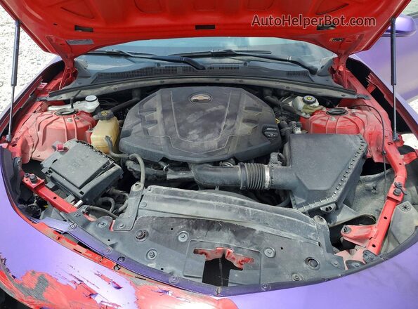 1G1FD1RS2K0151328 2019 CHEVROLET CAMARO Purple უკანა სალონის ხედი