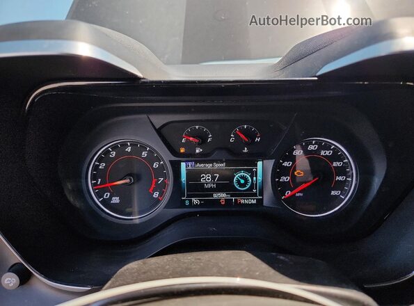 1G1FD1RS3G0153385 2016 CHEVROLET CAMARO Gray ხელსაწყოთა პანელის ხედი