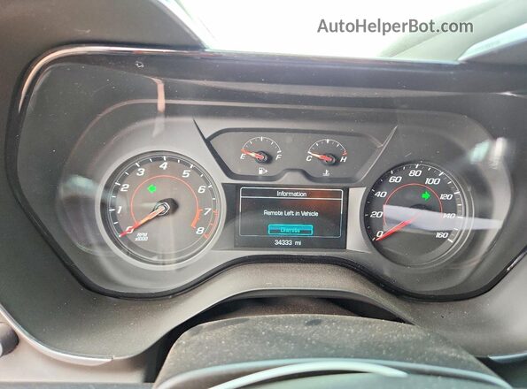 1G1FD1RS3J0162191 2018 CHEVROLET CAMARO Silver Instrument cluster view