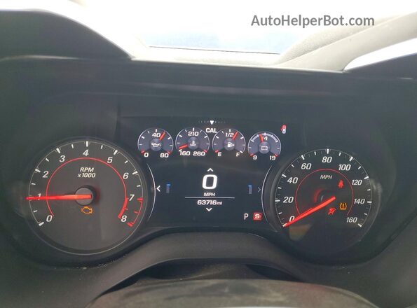 1G1FD1RS7K0108880 2019 CHEVROLET CAMARO Blue Instrument cluster view