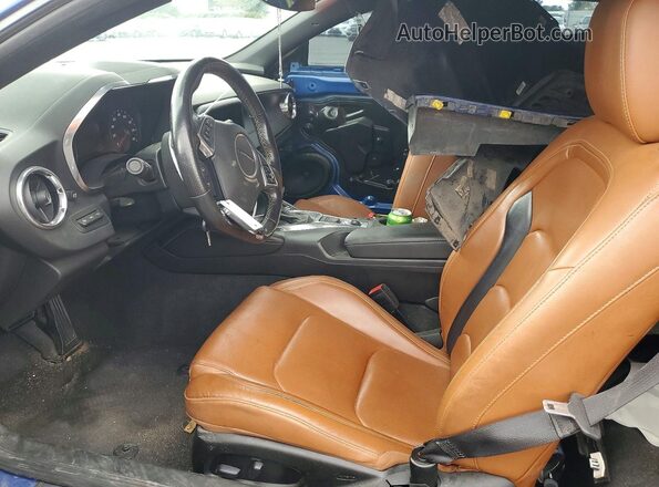 1G1FD1RS7K0108880 2019 CHEVROLET CAMARO Blue Front interior view