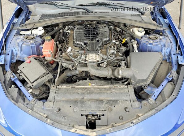 1G1FD1RS7K0108880 2019 CHEVROLET CAMARO Blue Rear interior view