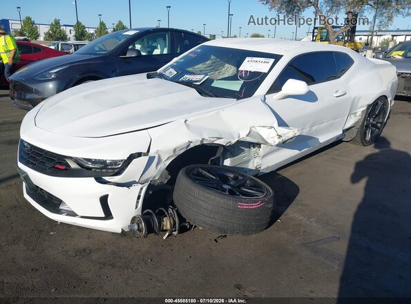 1G1FD1RS8K0147767 2019 CHEVROLET CAMARO White წინა მარცხენა ხედი სამი მეოთხედიდან