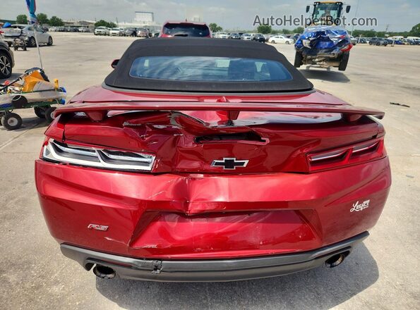 1G1FD3DSXH0212579 2017 CHEVROLET CAMARO Красный Вид сзади