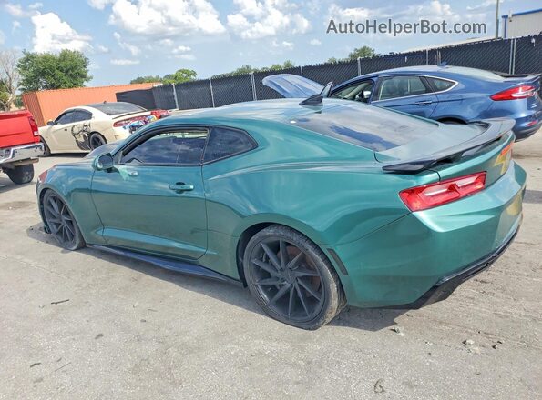1G1FF1R70J0119627 2018 CHEVROLET CAMARO Teal Rear left