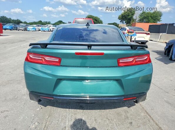 1G1FF1R70J0119627 2018 CHEVROLET CAMARO Teal Rear view