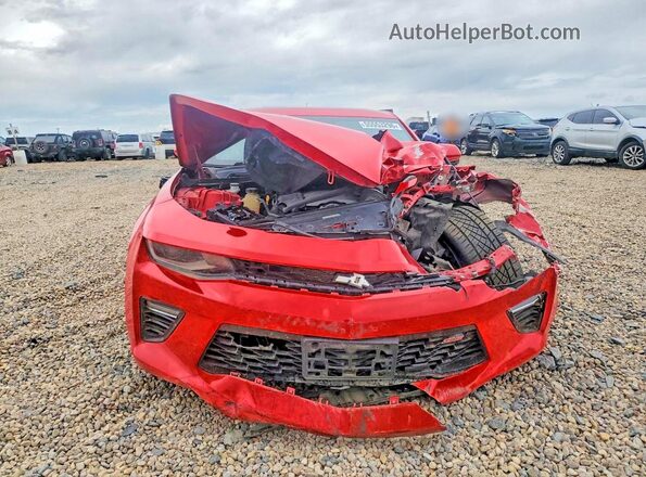 1G1FF1R72J0146943 2018 CHEVROLET CAMARO Red Widok z przodu