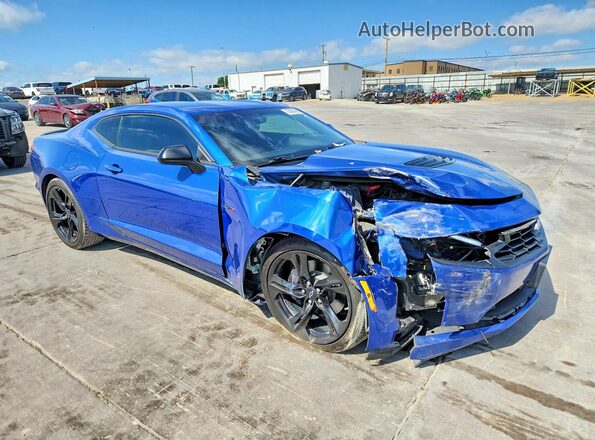 1G1FF1R72M0141696 2021 CHEVROLET CAMARO Blue Delantero derecho