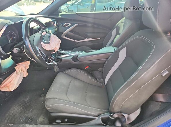 1G1FF1R72M0141696 2021 CHEVROLET CAMARO Blue Vista interior delantera