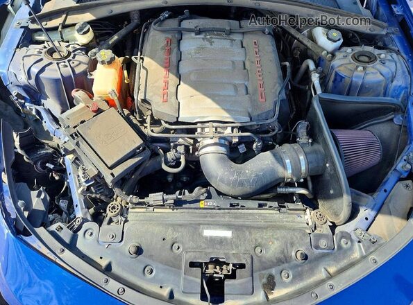 1G1FF1R72M0141696 2021 CHEVROLET CAMARO Blue Vista interior trasera