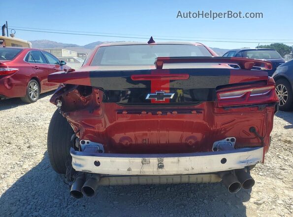 1G1FF1R74J0163078 2018 CHEVROLET CAMARO Red Вид ззаду
