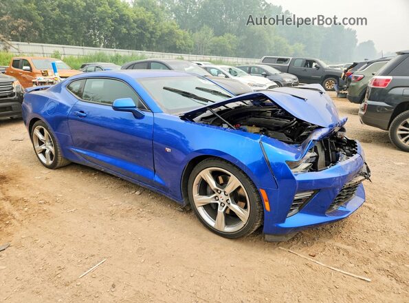 1G1FF1R76J0106798 2018 CHEVROLET CAMARO Blue Front right