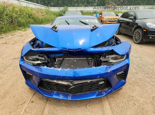 1G1FF1R76J0106798 2018 CHEVROLET CAMARO Blue Front view