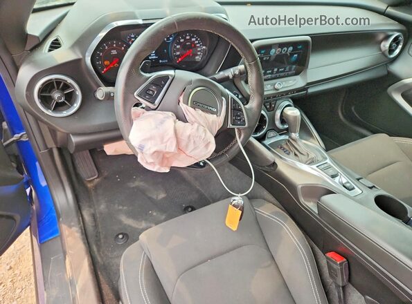 1G1FF1R76J0106798 2018 CHEVROLET CAMARO Blue Dashboard view